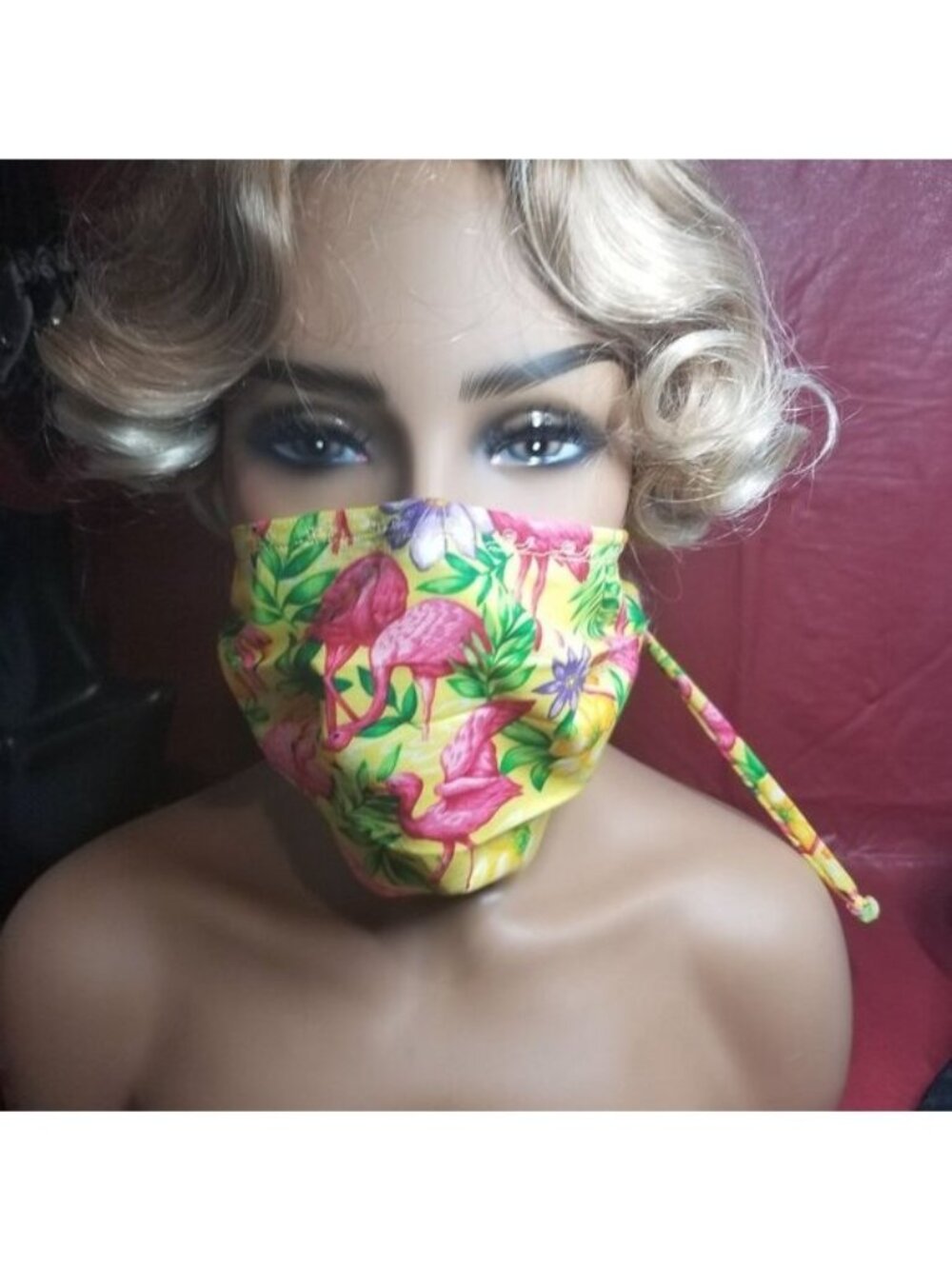 Cloth Face Mask w/ Silver/Copper Filters-Flamingo